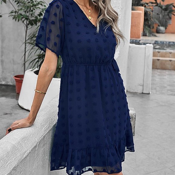 MINI Dress with Ruffles - Picture 6 of 7